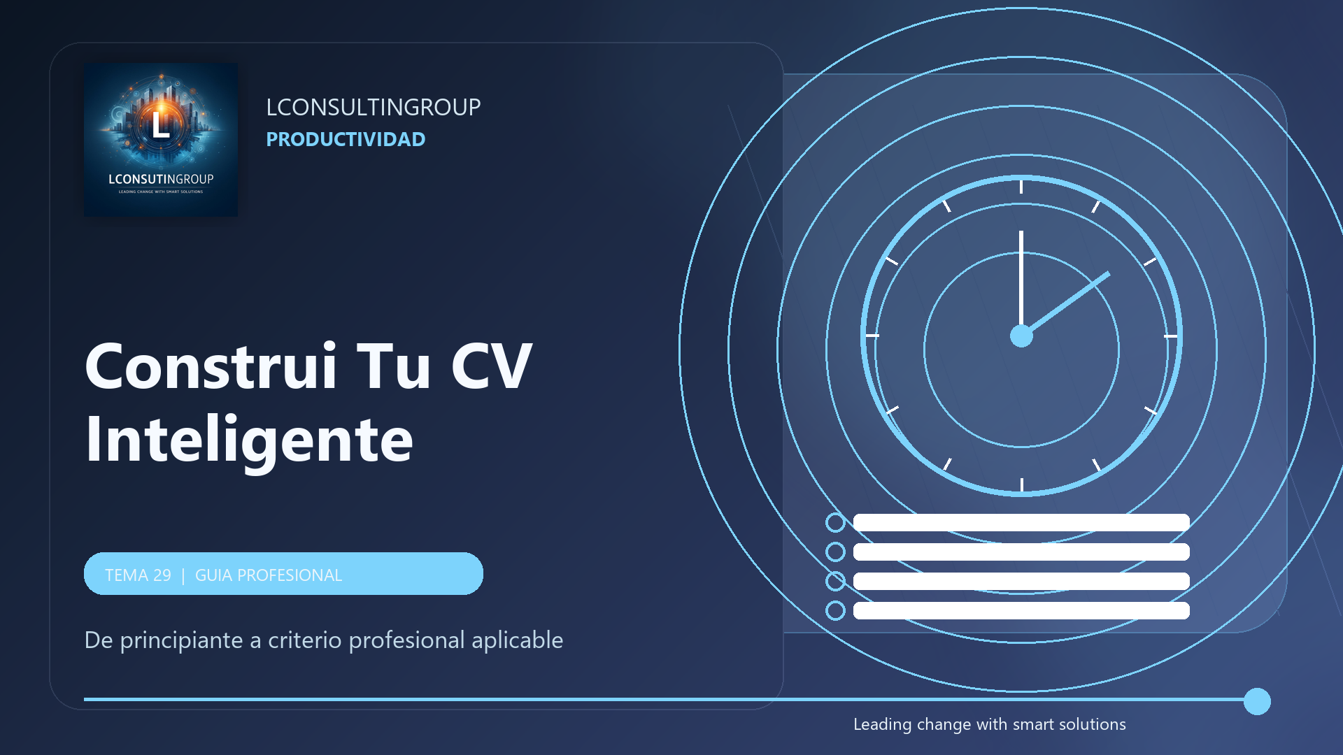 Caratula de Construi Tu CV Inteligente