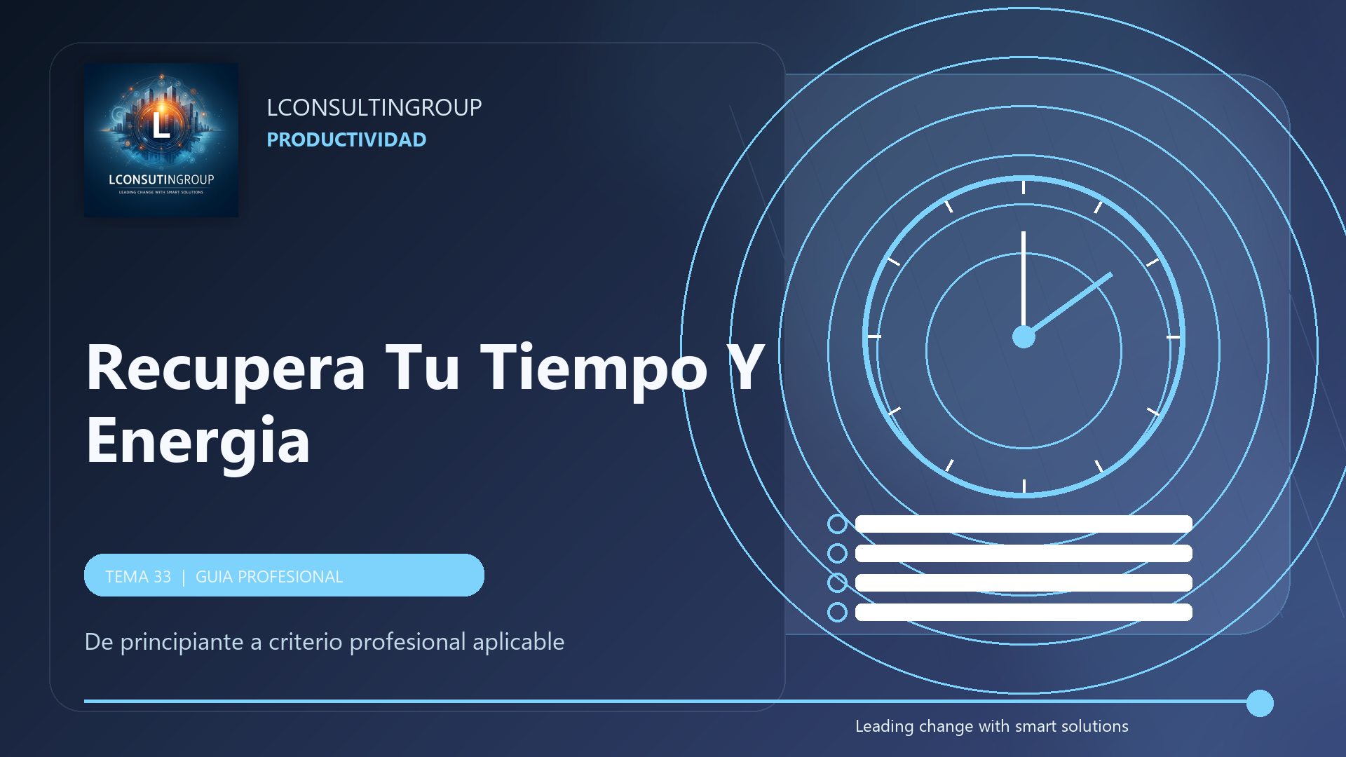 Caratula de Recupera Tu Tiempo y Energia
